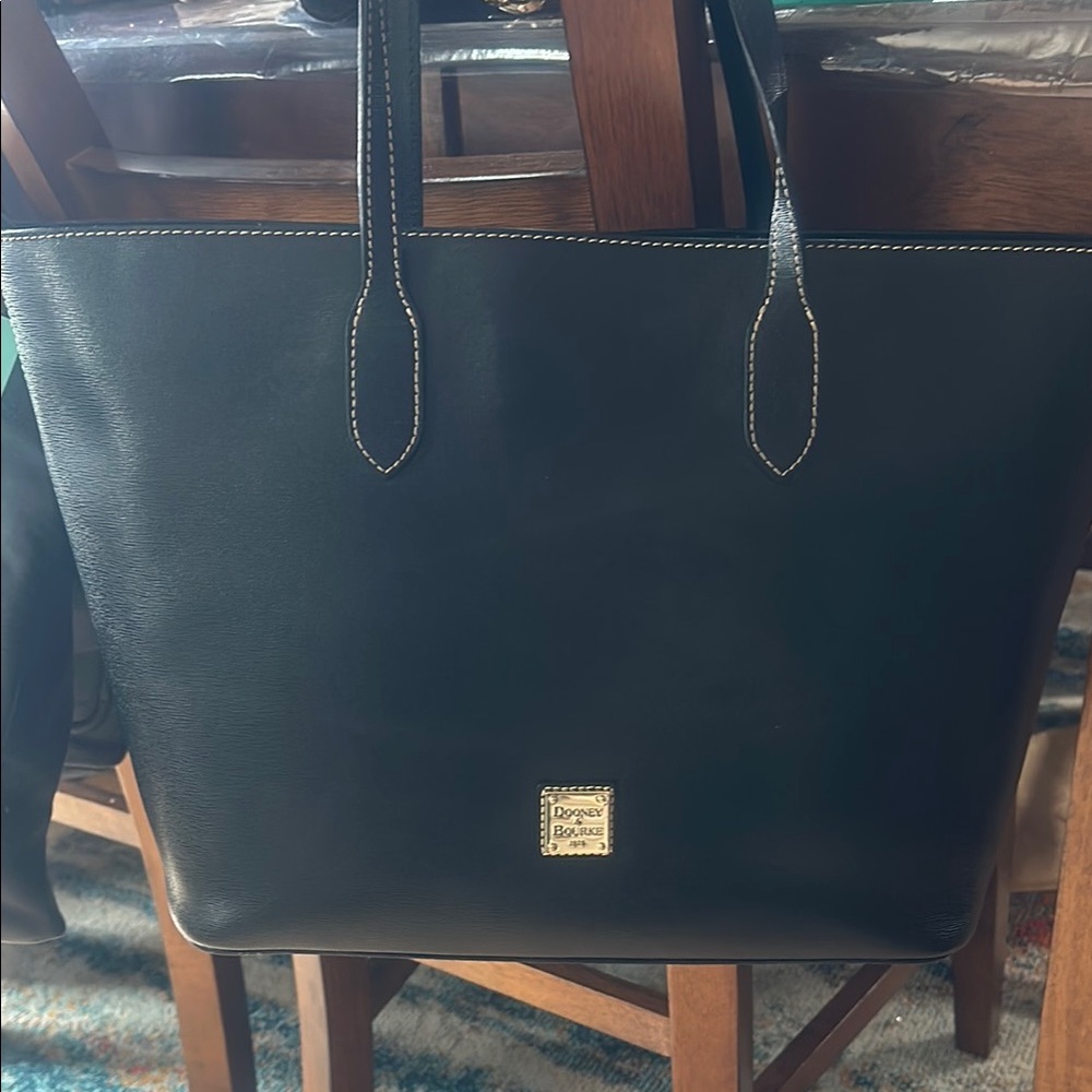 Dooney & Bourke Black Leather Tote Bag